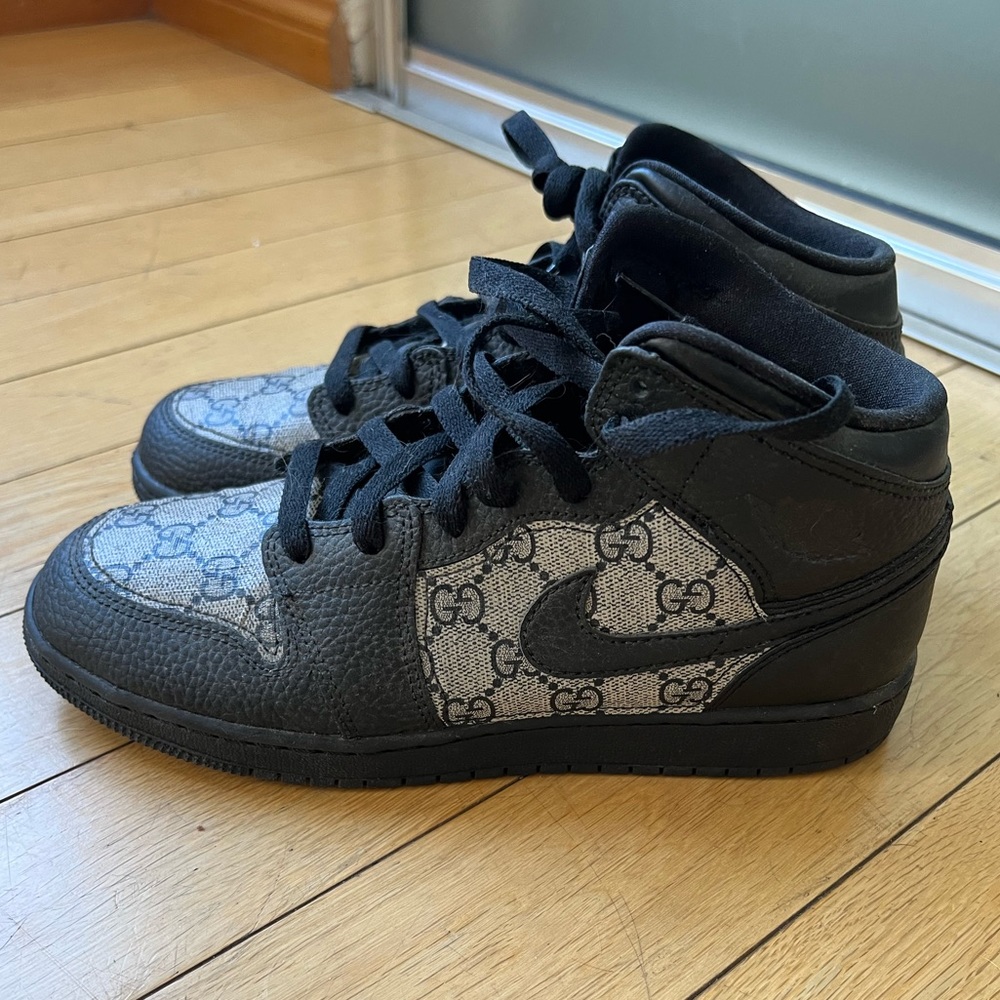Custom Black Gucci Jordan’s